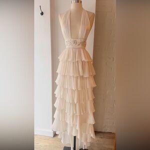 ISO Vintage Cream Victoria’s Secret Silk Full Length Slip Dress